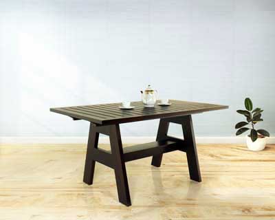 5X 3 A Model Table Wooden Top (Choclate  Finish)(N